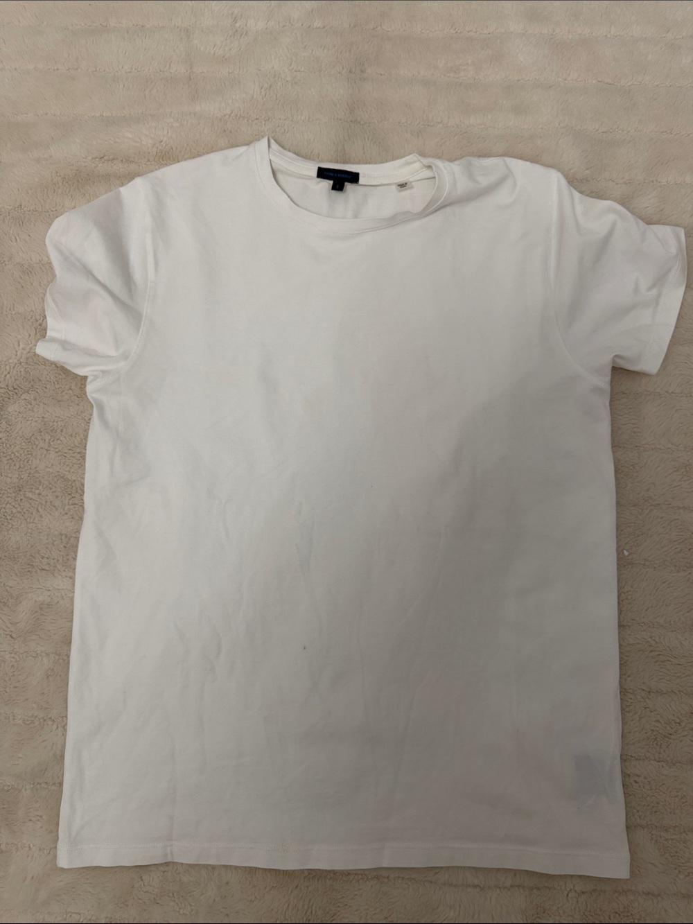 Men's Classic White Crewneck Short Sleeve Tee